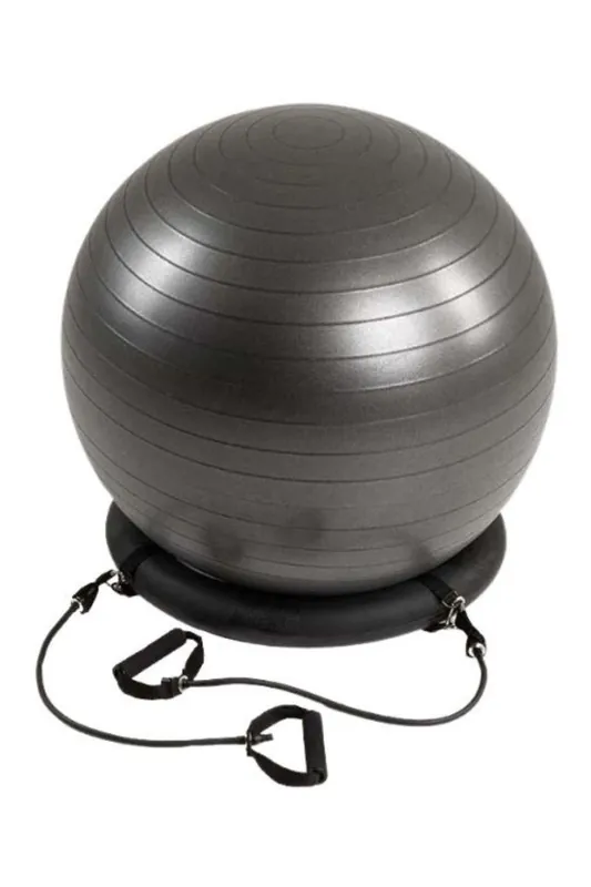 Gym Ball with Resistance Bands - Swedish Posture