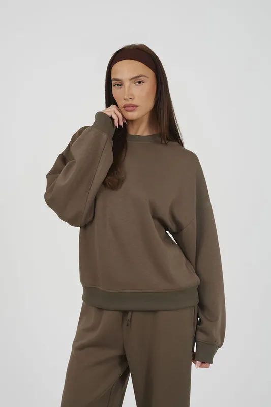 Crew Neck Scuba Sweatshirt - Brave Soul