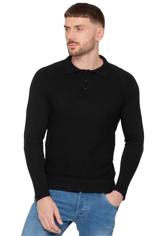Waffle Knit Jumper - Enzo