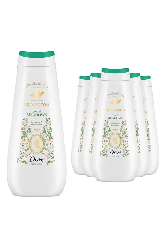 Limited Edition Bridgerton Shower Gel Love Meadows 400ml, 6pk - Dove