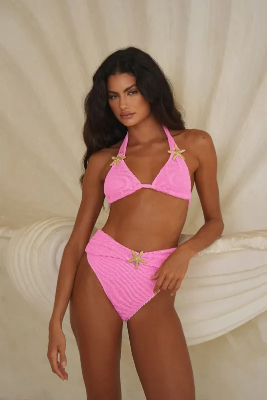 Baylys Scrunch High Waist Bikini Bottoms - Moda Minx
