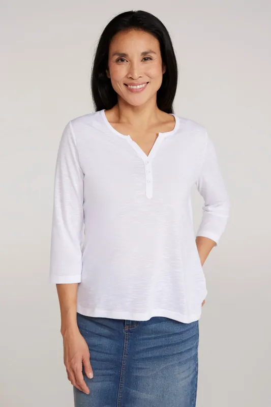'Paphos' 3/4 Sleeve Lightweight High Wick Breathable UV Protection Top - Mountain Warehouse