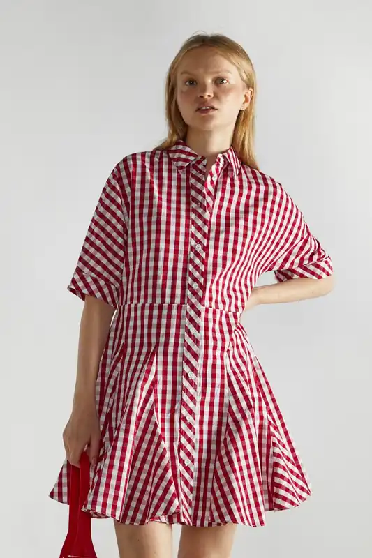 Button-Up- Mini-Dresses