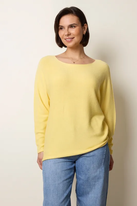 Lemon Round Neck Jumper - Blue Vanilla