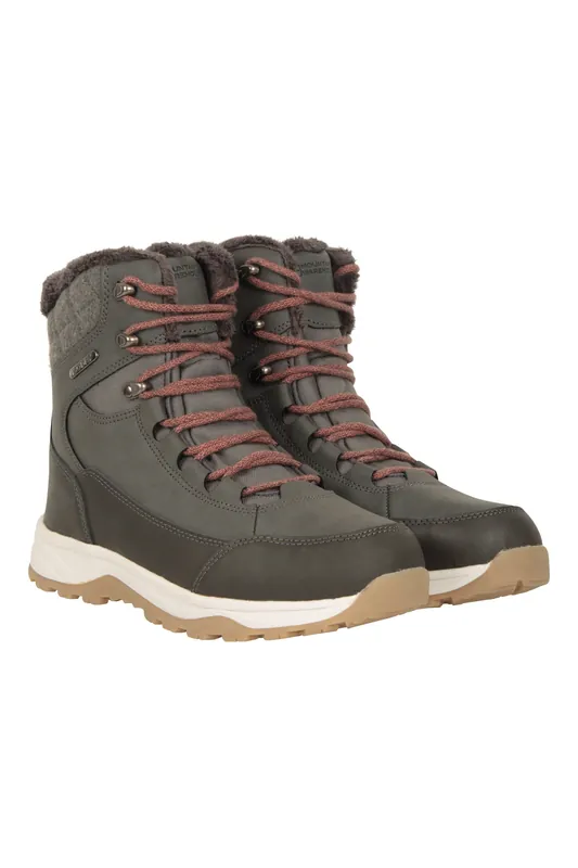 Tundra' IsoDry Waterproof IsoTherm Thinsulate Sherpa Snow Boots - Mountain Warehouse