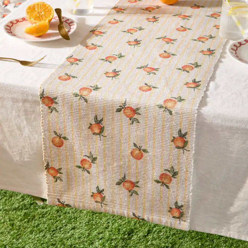 Fruits Oranges Indoor/Outdoor Table Runner (180 x 35 cm) - Furn