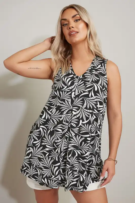 Abstract Print Vest Top - Yours