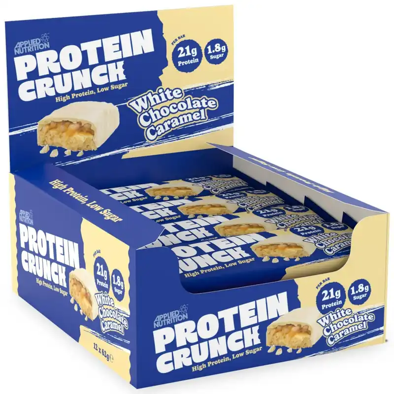 Protein Cruch Bars - White Chocolate Caramel - 12 Servings