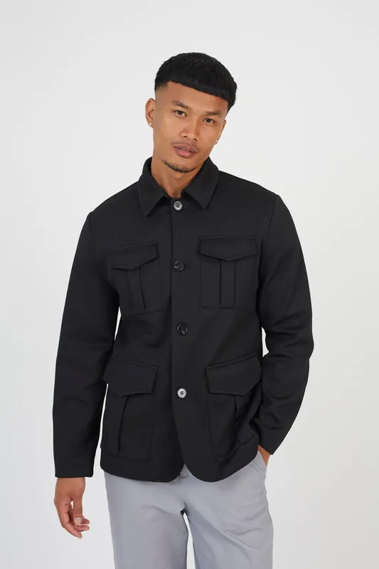 Twill Button Through Jacket - Brave Soul