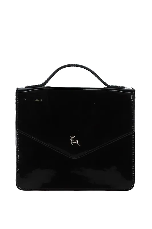 'Allegra' Patent Leather Small Cross Body Bag - Ashwood Leather