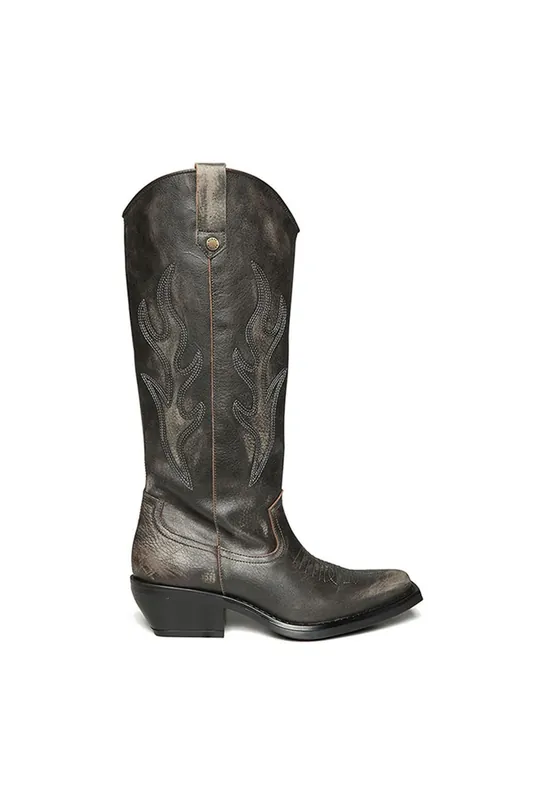 Wessel Boot Brown' Leather Boots - STEVE MADDEN