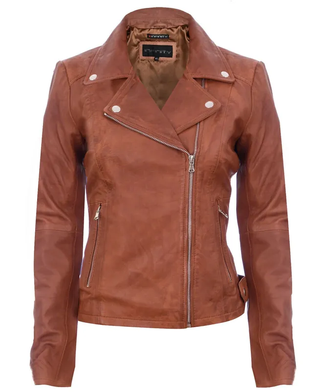Leather Biker Jacket - Sacramento