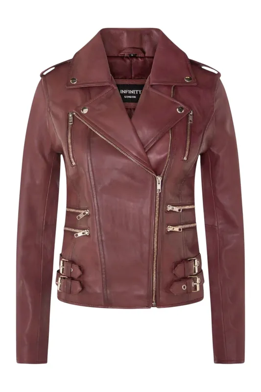 Leather Brando Biker Jacket-Loddon
