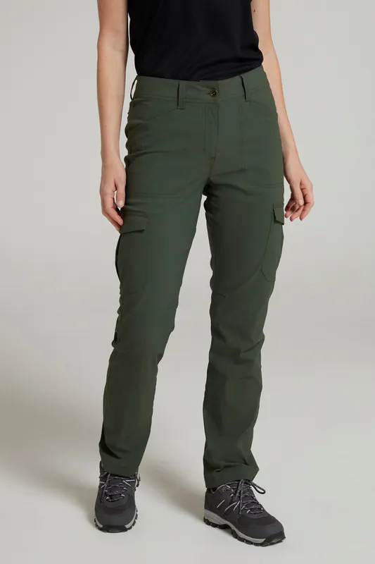 'Conniston' Stretchy Cargo Trousers Casual Quick Dry Outdoor Pants - Mountain Warehouse