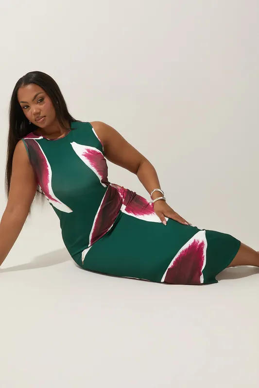 Floral Print Maxi Dress - Yours