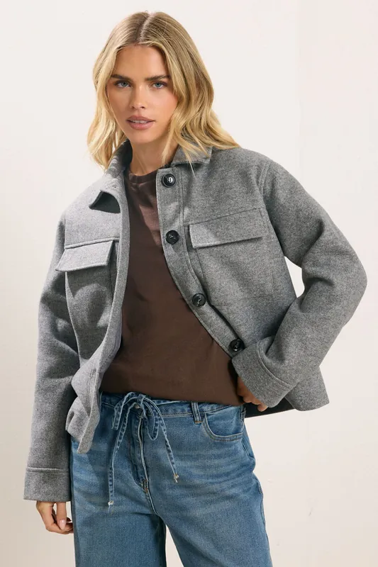 Petite Brushed Jacket - PixieGirl