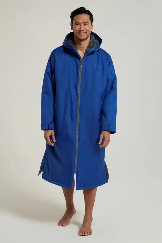 Tidal' Waterproof Windproof Changing Robe Borg Lined Poncho Towel - Mountain Warehouse