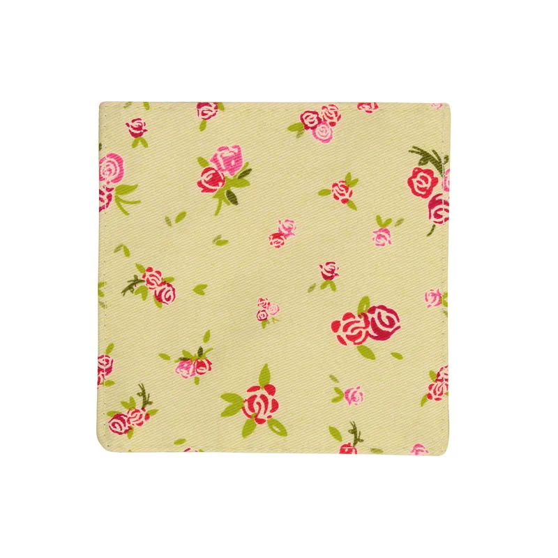 Rose Cottage Coasters – Set of 4, Delicate Floral Design With Heat-Resistant Surface, Protects Tables