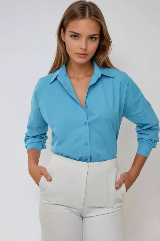 Classic Long Sleeve Cotton Shirt - Hiccup