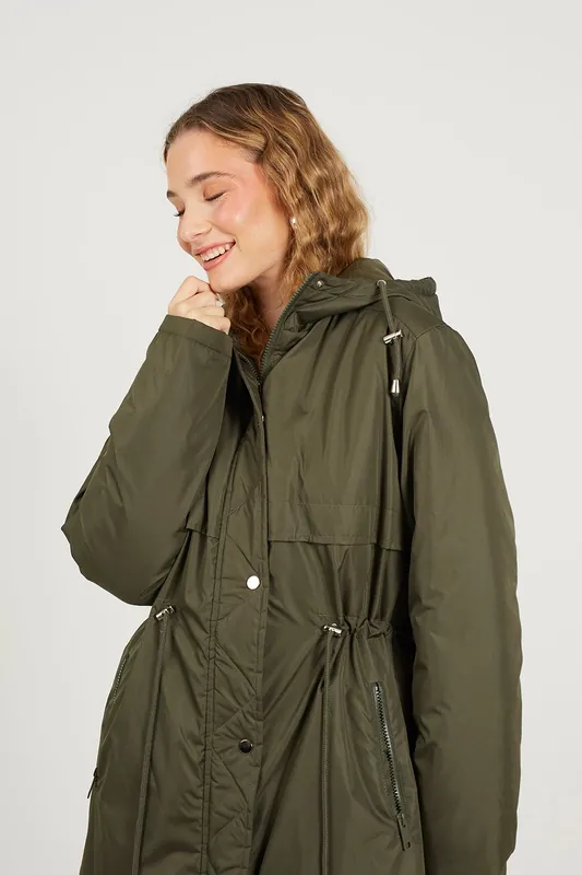 Shower Resistant Padded Parka Jacket - Brave Soul