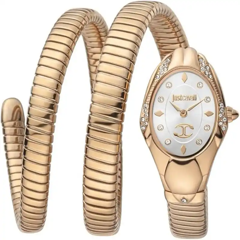 Snake White Dial Watch - Just Cavalli