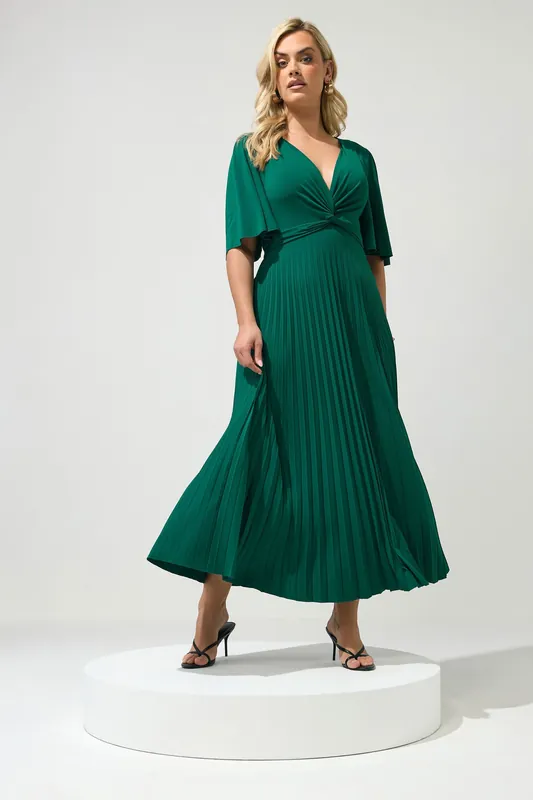 Knot Pleated Maxi Dress - Yours