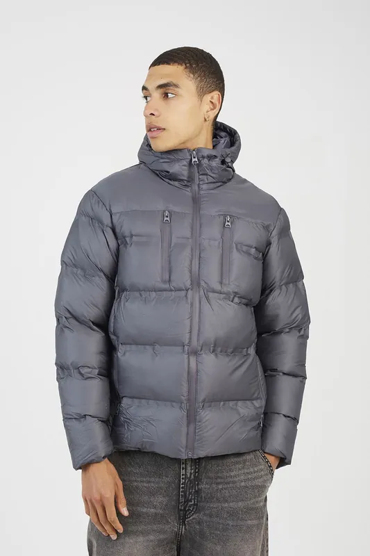 Heat Sealed Hooded Padded Jacket - Brave Soul