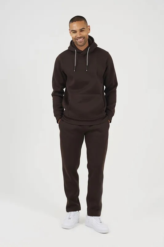 Crossover Neck Hoodie and Joggers Set - Brave Soul