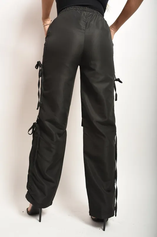 Mandy Knee Cut Out Cargo Trouser - IKRUSH