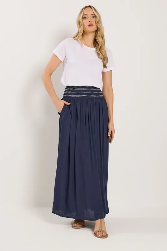 Tall Embroidered Waist Maxi Skirt - Long Tall Sally