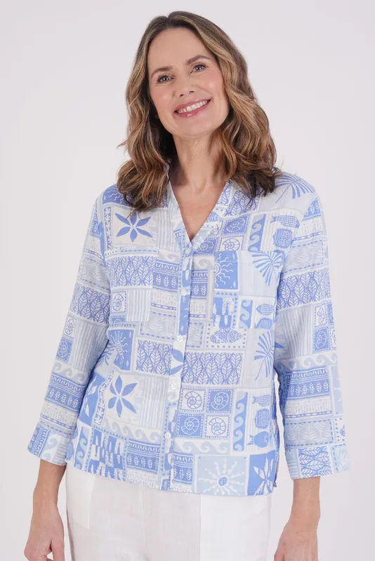 St Ives Print Shirt - Tigi