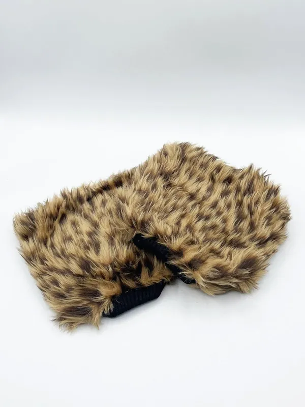 Faux Fur Boot Covers in Brown - SVNX
