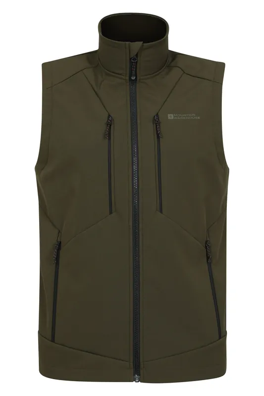 Radius' Windproof Water Resistant Stretchy Softshell Gilet - Mountain Warehouse