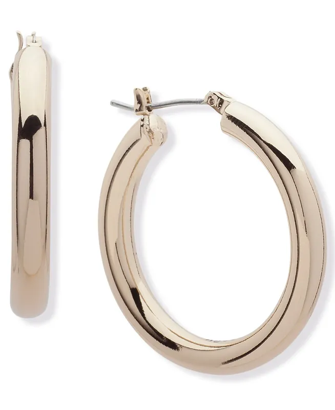 30mm Chunky Hoop Earrings - Silver