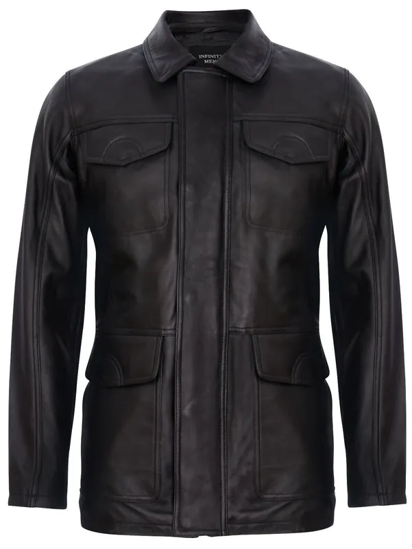 Leather Safari Jacket-Porto