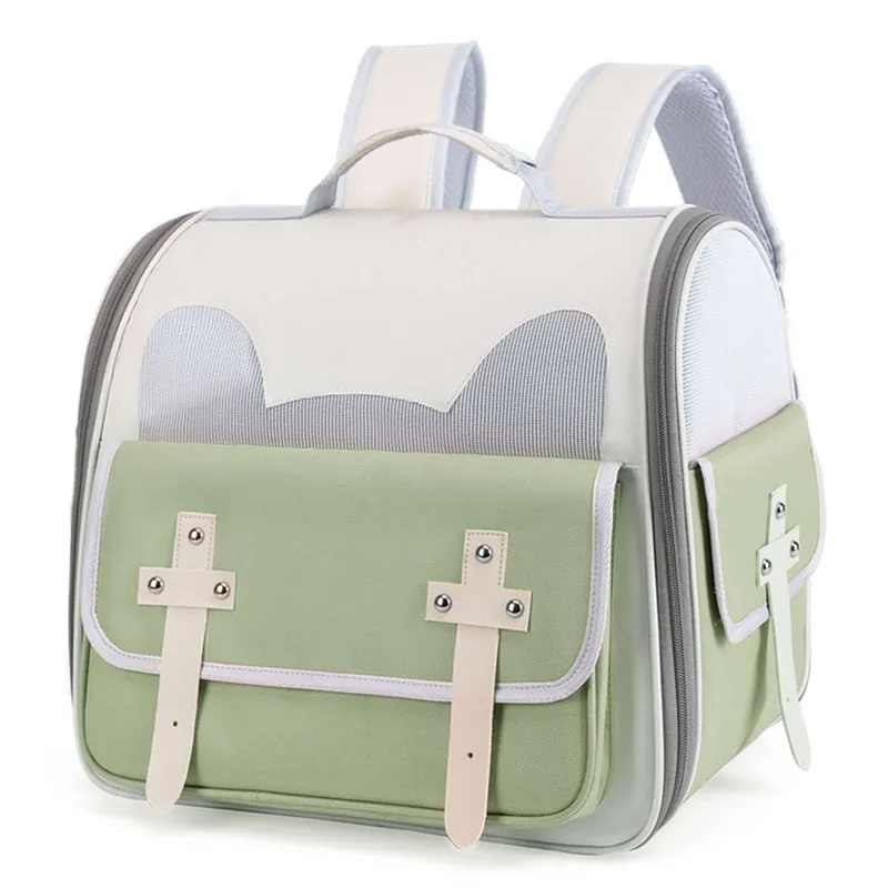 Comfortable Dog/Cat Carrier Pet Travel Backpack With Side Pocket - Kitise