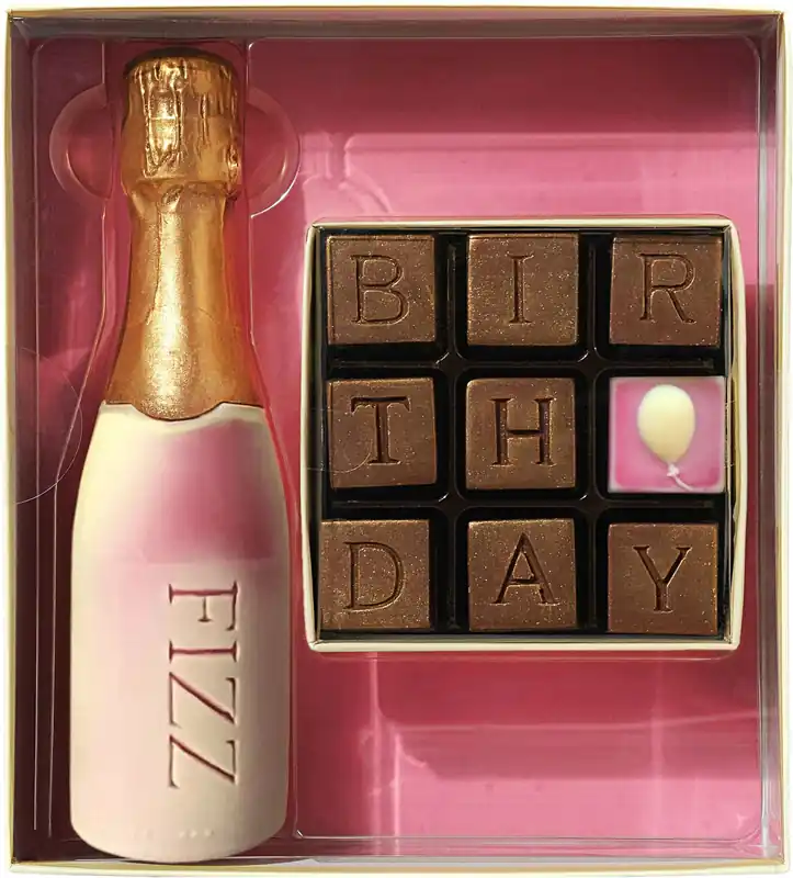 Chocolate Birthday And Fizz Gift Box - CHOC ON CHOC