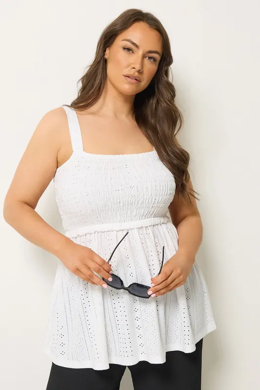 Broderie Anglaise Vest Top - Yours