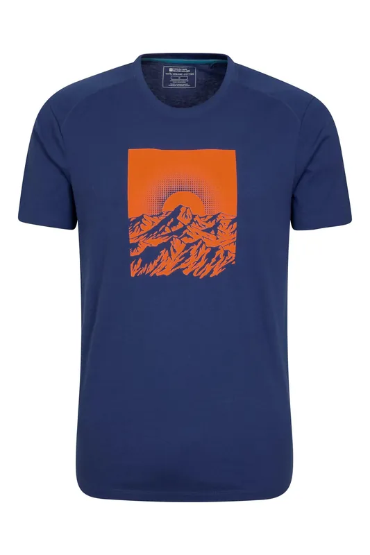 T-Shirt Sunrise Print Casual Short Sleeve Top