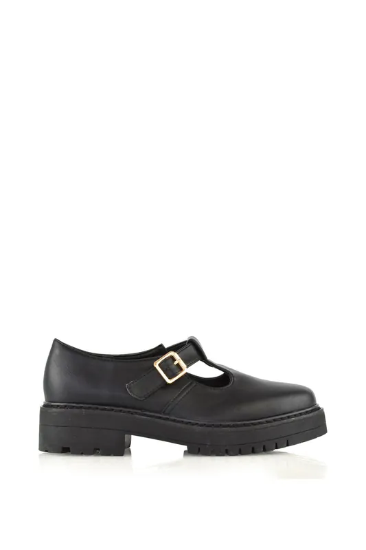 Jessie' Mary Jane T-Strap Chunky Sole Shoes