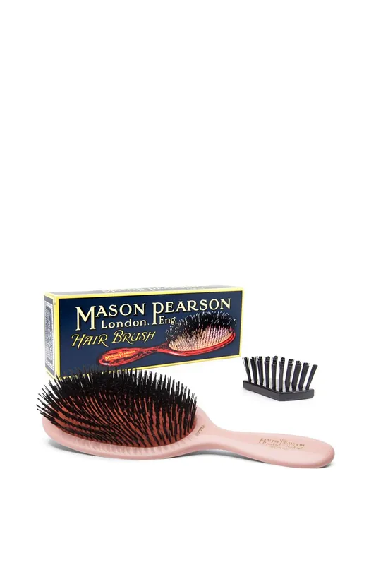 Extra Large Pure Bristle Hair Brush Pink - Mason Pearson