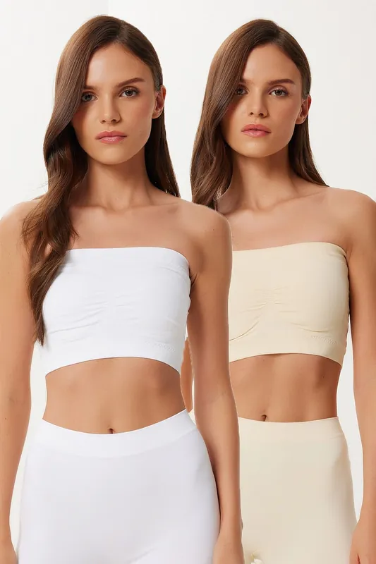 Strapless Crop Bandeau Top - Happiness Istanbul