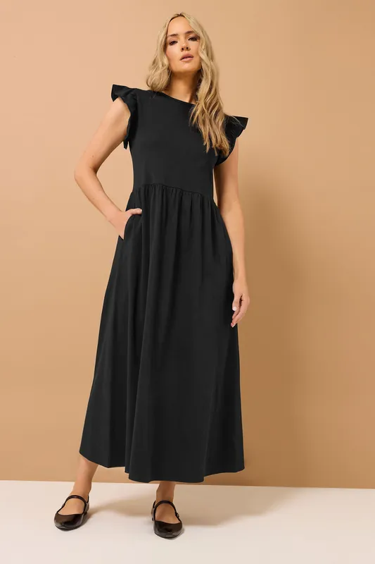 Tall Frill Smock Maxi Dress - Long Tall Sally
