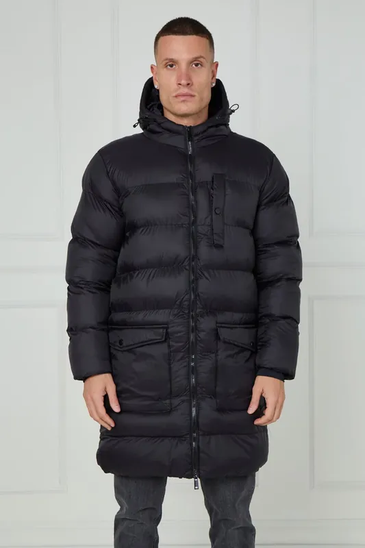 Longline Puffer Coat - ELAINA FASHION