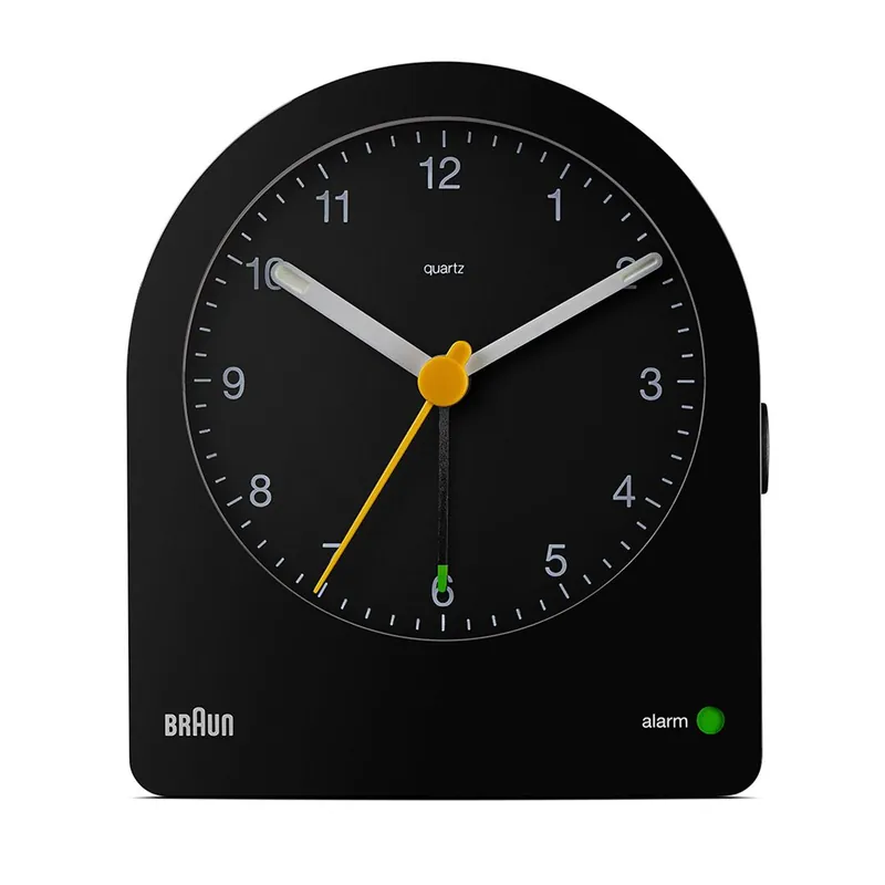 Classic Analogue Alarm Clock - Braun