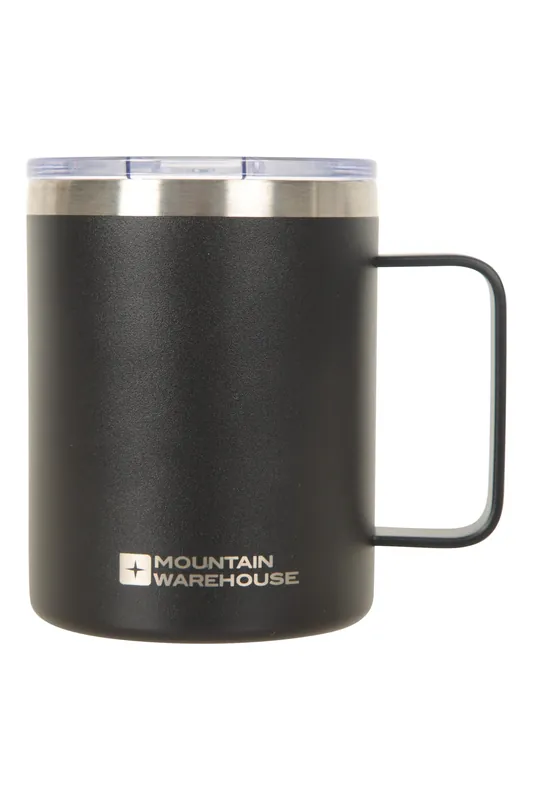 'Leakproof Lid Everyday Square Handle Coffee Mug 400ml - Mountain Warehouse