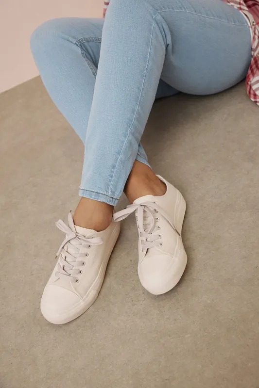 Flat Canvas Trainers - Yours