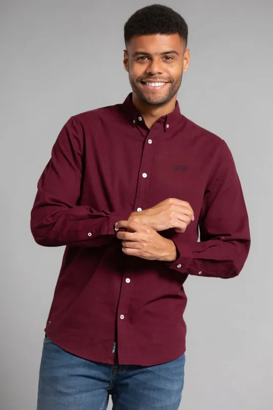 Cotton Oxford Long Sleeve Shirt - Tokyo Laundry