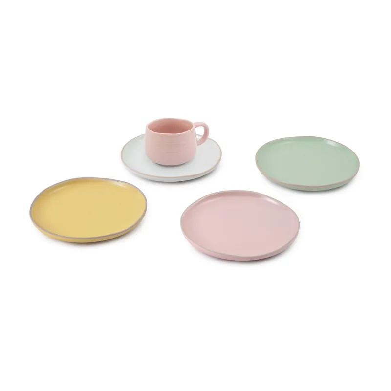 Set of 8 Big Love Afternoon Tea Set with Side Plates and Mugs - Jamie Oliver