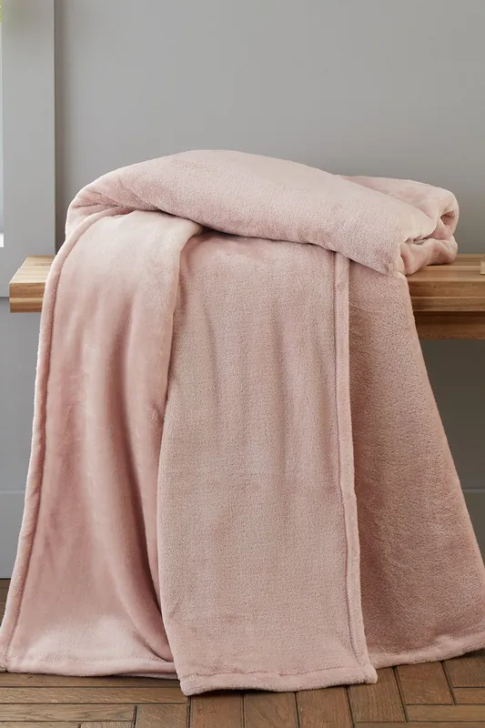 'Extra Large Raschel Velvet Touch' Blanket Throw - Catherine Lansfield